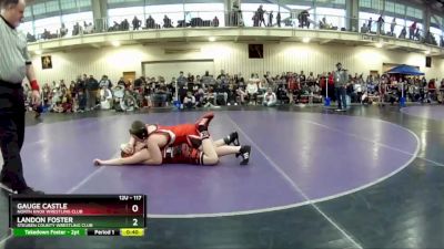 117 lbs Champ. Round 1 - Gauge Castle, North Knox Wrestling Club vs Landon Foster, Steuben County Wrestling Club