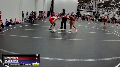 132 lbs Round 3 (8 Team) - Emma Akacha, FIWC Sassy Lassies vs Callie Bower, Central Pennies Power