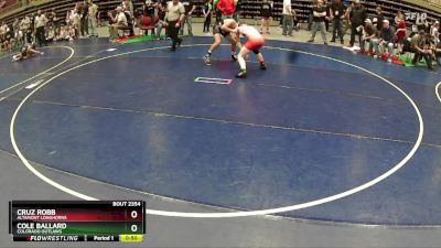 145 lbs Semifinal - Cruz Robb, Altamont Longhorns vs Cole Ballard, Colorado Outlaws