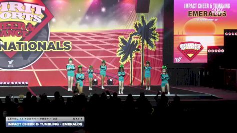 Impact Cheer & Tumbling - Emeralds [2026 L1.1 Youth - PREP - D2 Day 1] 2026 Spirit Sports Grand Nationals