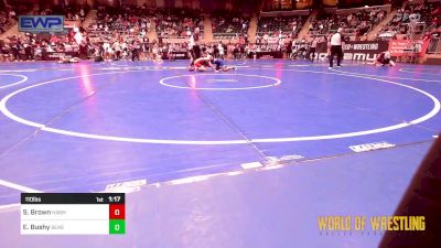 110 lbs Round Of 16 - Samuel Brown, Hawk vs Elijah Bushy, Beast Mode Wrestling