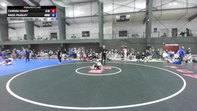 U12 FK - 78 lbs Semis - Camden Henry, Enumclaw Yellow Jackets Wrestling Club vs Knox Peasley, Omak Wrecking Crew Wrestling