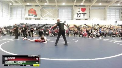 102 lbs Quarterfinal - Vincenzo Maraglino, Empire Wrestling Academy vs Aj Cusatis, NWAA