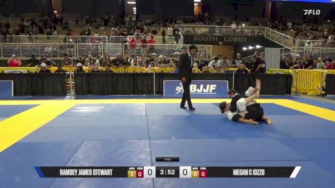 Ramsey James Stewart vs Megan C Iozzo 2025 Pan Kids Jiu-Jitsu IBJJF Championship