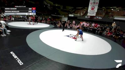 110 lbs Keira Siason, SCVWA - Santa Clara Valley Wrestling Association vs Megan Morales, CVWA - Central Valley Wrestling Association