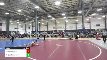 49 lbs Semifinal - Cal Downing, Wyoming Underground vs Maddox Quintanar, Central Catholic WC