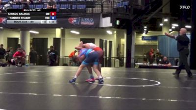 110 lbs Cons. Quarters - Atticus Salinas, Gold Rush Wrestling vs Tanner Stuart, Pennsylvania