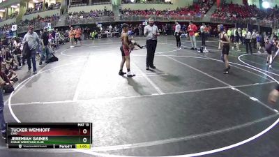 112 lbs Cons. Round 1 - Tucker Wemhoff, CWO vs Jeremiah Gaines, Cozad Wrestling Club