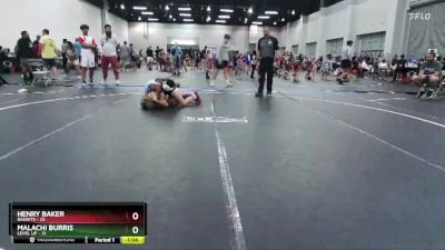 105 lbs Round 9 (10 Team) - Malachi Burris, Level Up vs Henry Baker, Bandits