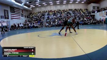 165 lbs Champ. Round 2 - QUINTEZ PRATT, CLEVELAND HEIGHTS vs Rondell Porter, GLENOAK