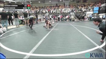61 lbs Round Of 16 - Jackson Cummins, Lone Grove Takedown Club vs Mateo Rascon, Bridge Creek Youth Wrestling