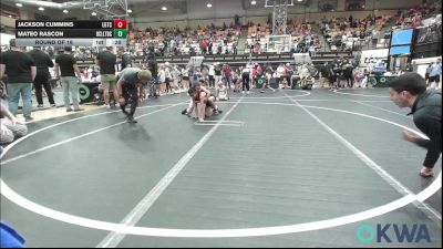 61 lbs Round Of 16 - Jackson Cummins, Lone Grove Takedown Club vs Mateo Rascon, Bridge Creek Youth Wrestling