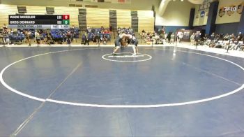 285 lbs Champ. Round 2 - Wade Wheeler, Liberty vs Greg Dennard, Bluefield State