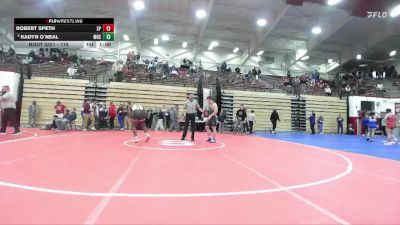 175 lbs Cons. Round 4 - Kadyn O`Neal, Mishawaka High School vs Robert Speth, South Putnam