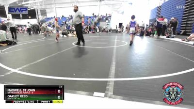 72 lbs Placement (4 Team) - Maxwell St John, Untouchables Purple vs Oakley Reed, SEK Elite