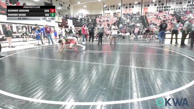 73 lbs Rr Rnd 1 - Gunner Jenkins, Fort Gibson Youth Wrestling vs Parker Mabe, Vian Wrestling Club