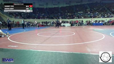 87 lbs Quarterfinal - Sammy Cox, Watonga vs Gavin Light, Coweta