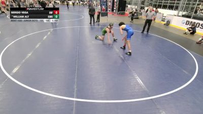 Junior Boys - 150 lbs Semis - Sergio Vega, Cyclones Wrestling & Fitness vs William Alt, Eastside United Wrestling Club