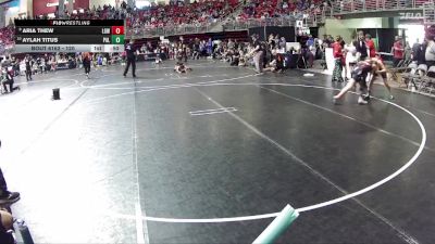 120 lbs Cons. Round 2 - Aylah Titus, Palmer vs Aria Thew, Lincoln Girls Wrestling