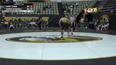 165 lbs Cons. Semi - Dominic Bambinelli, Missouri vs Danny Heiser, Missouri