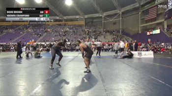 285 lbs Finals (2 Team) - Keonta Crawford, Castleton vs Bode Brown, Albion