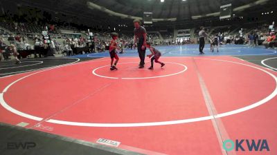 46 lbs Consi Of 4 - Rory Rice, Coweta Tiger Wrestling vs Drayson Couch, Del City Little League Wrestling