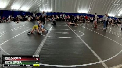 100 lbs Round 3 (8 Team) - Bentley Bergen, Olmsted Falls vs Griffin Luttrell, Crossroads Wrestling