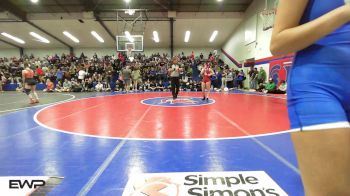 102 lbs Quarterfinal - Jocelyn Grigsby, Owasso Girls HS vs Kiara Harjo, Glenpool