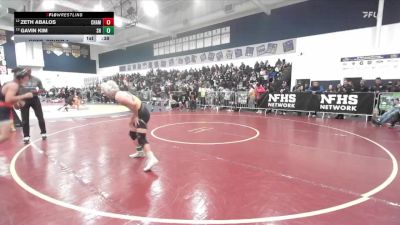 126 lbs Cons. Round 1 - Zeth Abalos, Chaminade vs Gavin Kim, Sunny Hills