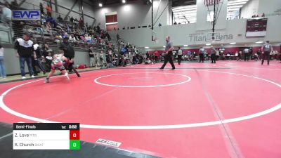 80 lbs Semifinal - Zavion Love, Pitbull Wrestling Academy vs Kade Church, Skiatook Youth Wrestling