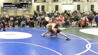 157 lbs Quarterfinal - Seamus Olohan, Catholic Memorial vs Anthony Lombardi, Mt. Hope