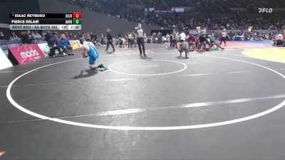 6A Boys 190 lbs Champ. Round 2 - Isaac Reynoso, Glencoe Boys vs Pierce DeLair, Barlow Boys