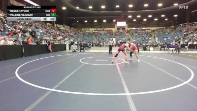 125 lbs Cons. Semi - Reece Taylor, Tecumseh - Shawnee Heights HS vs Valerie VanZant, Salina-Central Hs