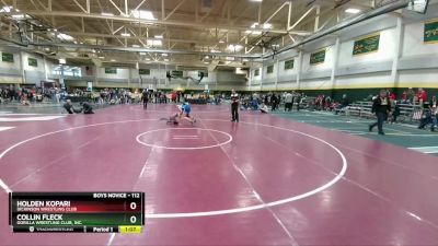 112 lbs Semifinal - Holden Kopari, Dickinson Wrestling Club vs Collin Fleck, Gorilla Wrestling Club, Inc.