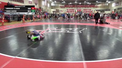 55 lbs Cons. Round 4 - Bridger Clarke, Berge Elite Wrestling Academy vs Knox Kafer, MATPAC Wrestling - ND