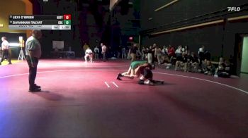 135 lbs Cons. Round 1 - Lexi O`Brien, New Hampton/Turkey Valley vs Savannah Talyat, Cedar Rapids Kennedy