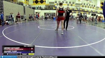 145 lbs Champ. Round 1 - Jeffrey Huyvaert, Midwest Regional Training Center vs Zachary Clary, Perry Meridian Wrestling Club
