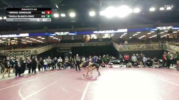 120 lbs Quarterfinal - Abigail Gonzalez, Miami Southridge Hs vs Paola Blanco-Cruz, Olympic Heights