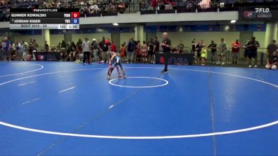 53 lbs Cons. Quarters - Gunner Kowalski, Pennsylvania vs Jordan Kiger, Yorktown Wrestling Club