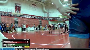 220 lbs Champ. Round 2 - Cole Hanson, Noblesville Wrestling Club vs Zachary Clark, Bulldog Premier