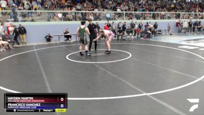 220 lbs Round 2 - Francisco Sanchez, Marathon Wrestling Club vs Hayden Martin, Avalanche Wrestling Association