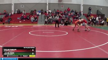 141 lbs Finals (2 Team) - Dylan Phelps, Olivet College vs Jacob Reed, Ohio Northern