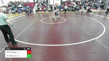 138 lbs Final - Michael Boulanger, Milford vs Matthew Patterson, Middleborough