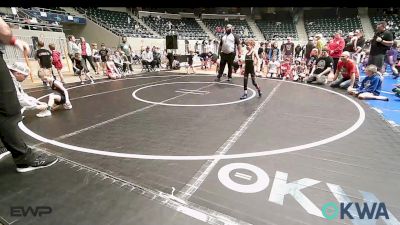 43 lbs Rr Rnd 4 - Harley Howell, MOJO Mulisha 9U vs Parks Andrews, Team Tulsa RED