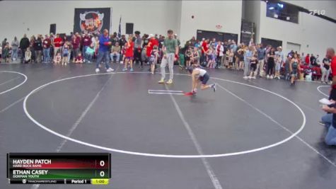 58 lbs Quarterfinal - Hayden Patch, Hard Rock Rams vs Ethan Casey, Dorman Youth