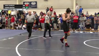 138 lbs Semifinal - Quinn Martin, St. Mary`s vs Kole Haseley, St. Francis
