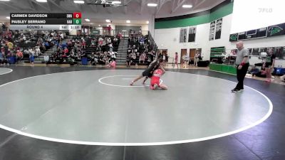 120 lbs Round 4 - Carmen Davidson, Slyfox Wrestling Academy vs Paisley Serrano, The Best Wrestler