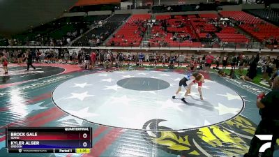 80 lbs Quarterfinal - Brock Gale, Idaho vs Kyler Alger, Oregon