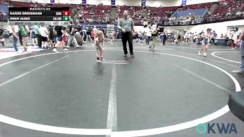 43 lbs Consi Of 8 #1 - Kaiser Mindemann, Darko Valley Wolf Pack vs Drew Jager, Carl Albert