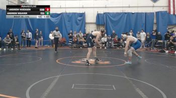 174 lbs Champ. Round 1 - Andrew Weaver, Pennsylvania State University - Altoona vs Andrew Huesgen, Merchant Marine